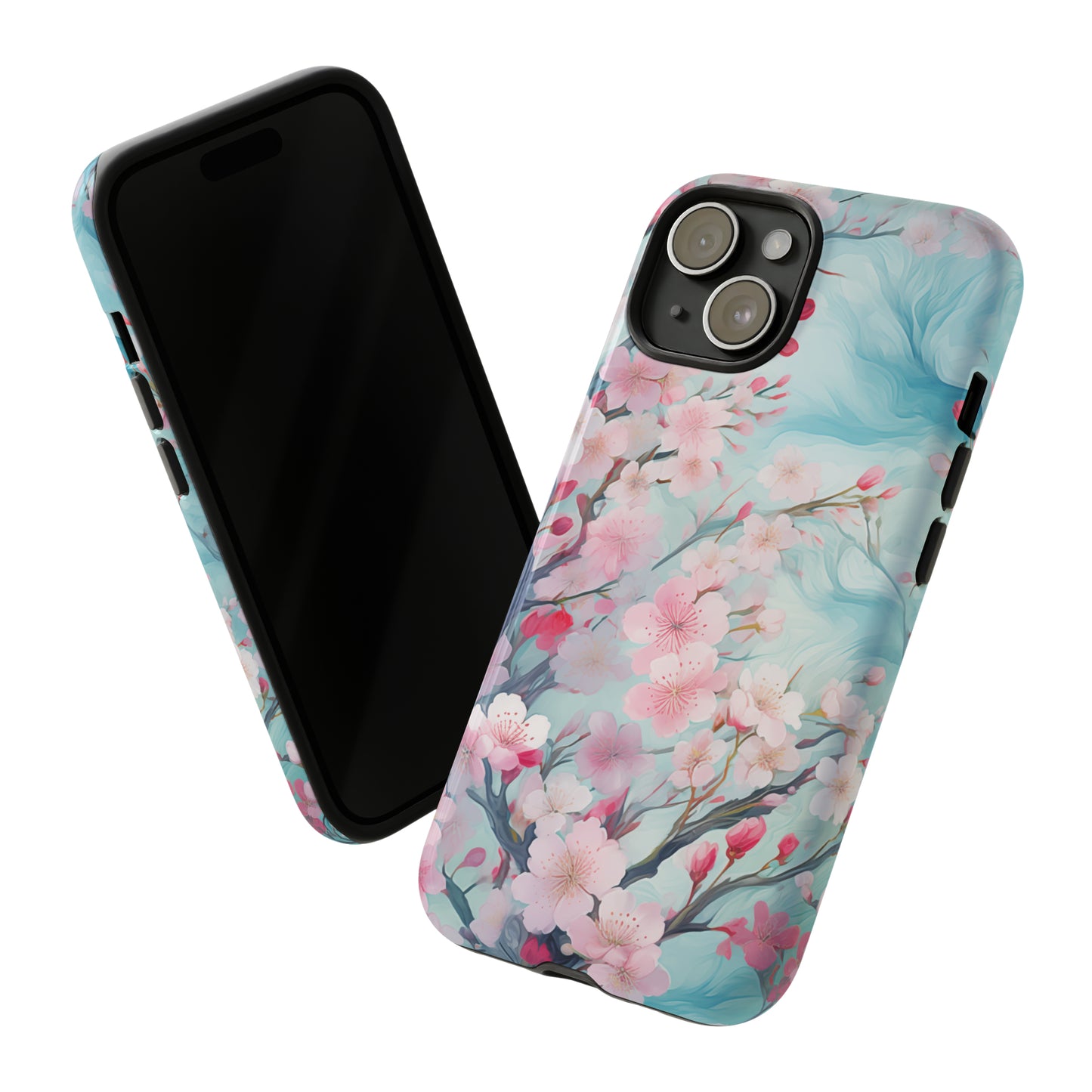 Blooming Spring Floral Style Phone Case / Beautiful Color Case - Tough Cases for iPhone 15, iPhone 14 and iPhone 13