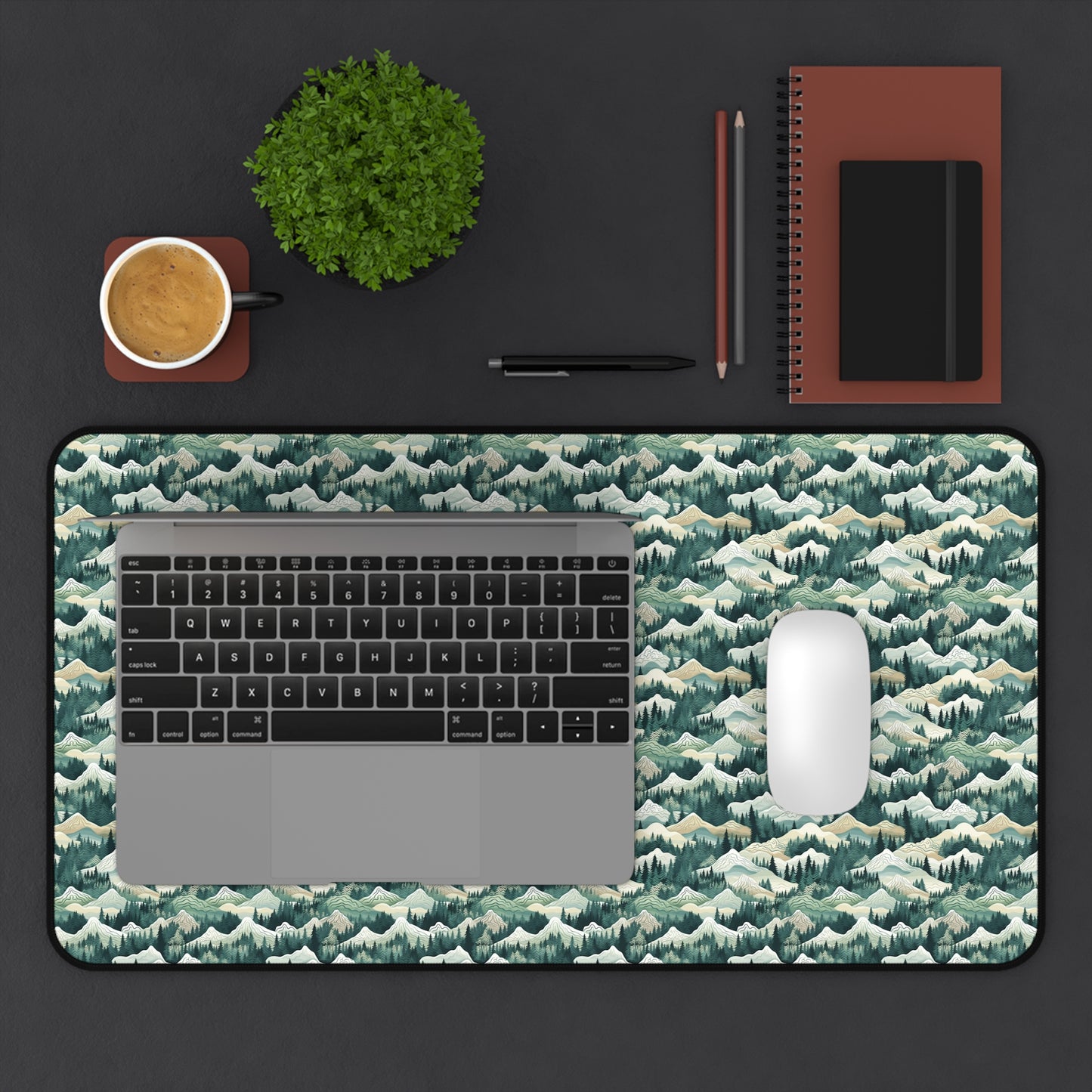 Mountain View Pattern Desk Mat