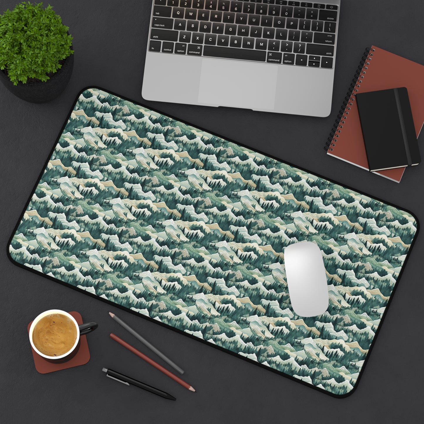 Mountain View Pattern Desk Mat