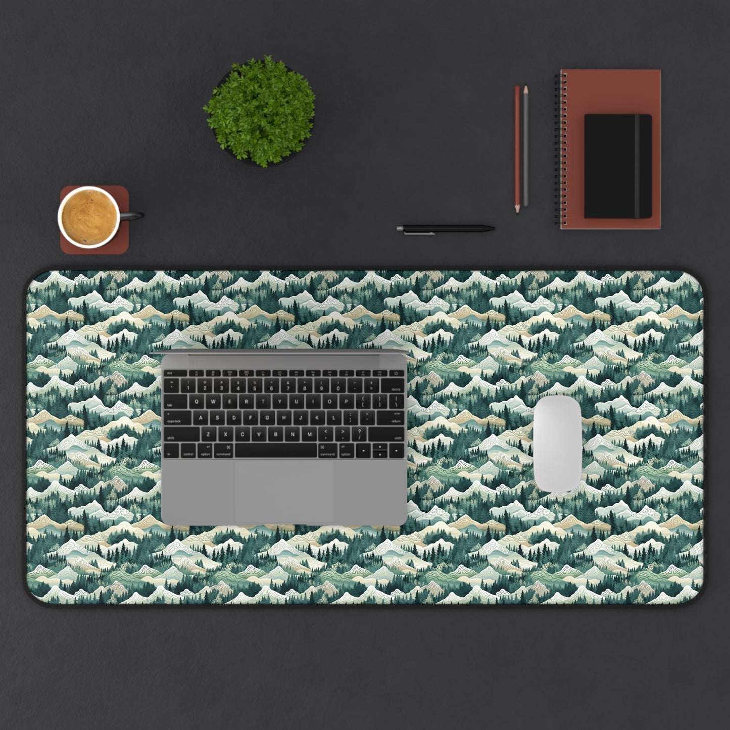 Mountain View Pattern Desk Mat