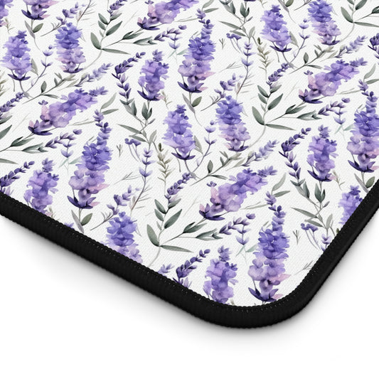 Lovely Lavender Pattern Desk Mat