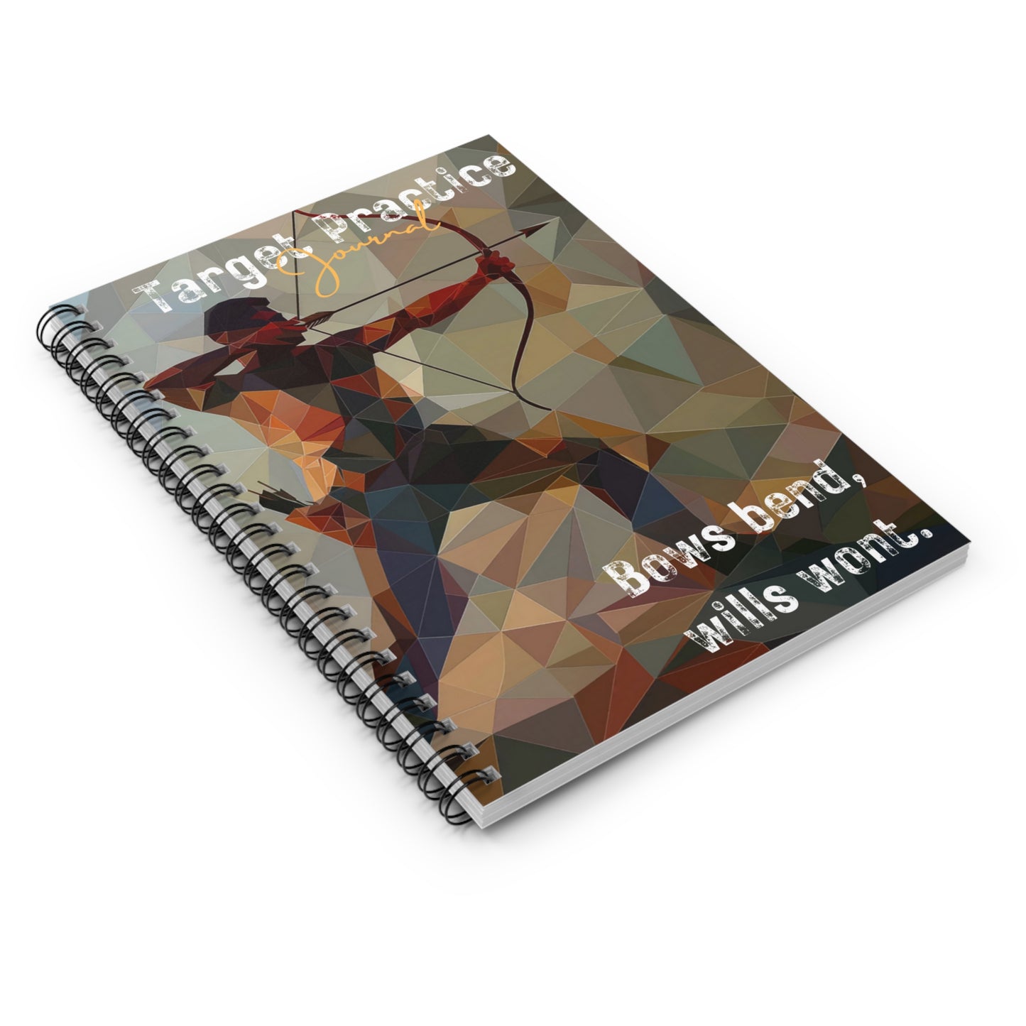 Archer Journal / Bow Shooting Journal / Target Practice Journal - Spiral Notebook - Ruled Line