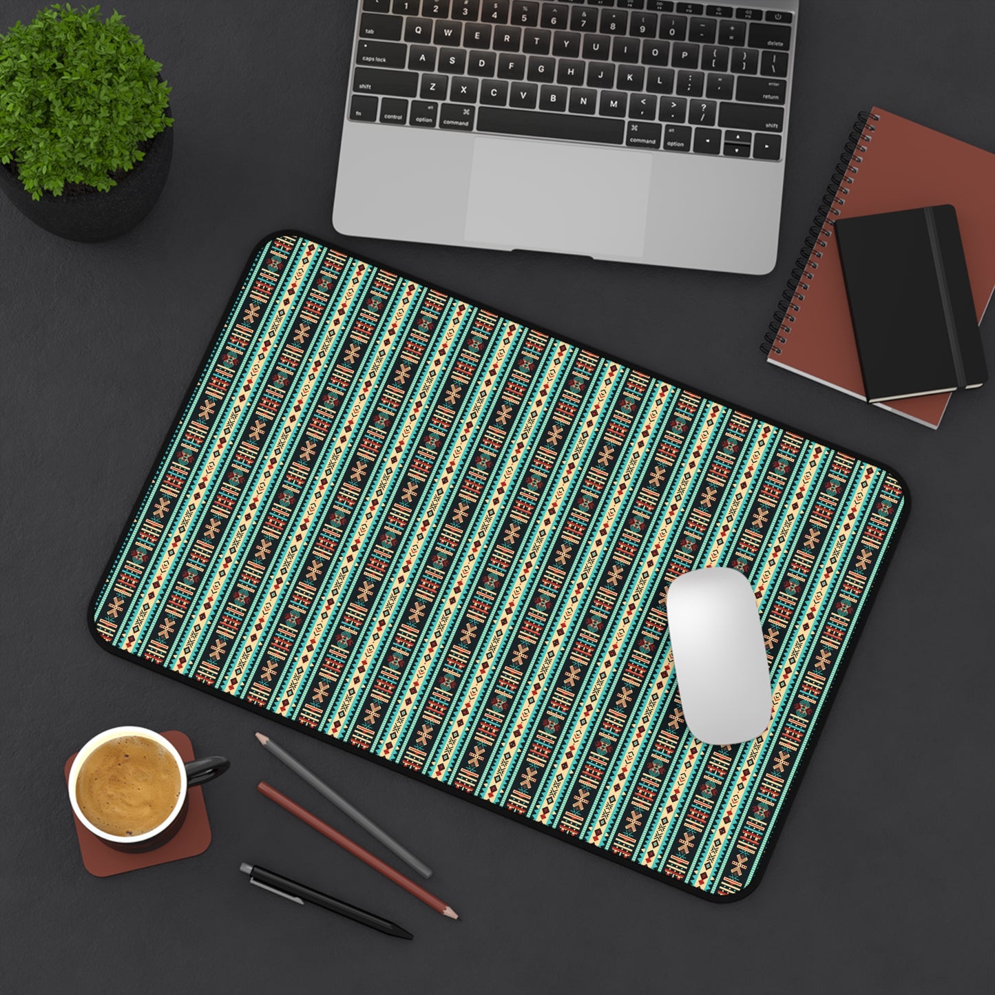 Colorful Tribal Pattern Desk Mat