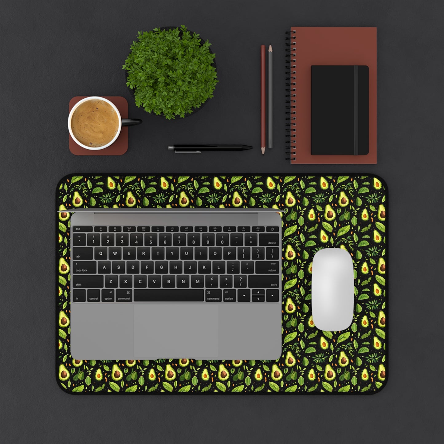 Relaxing Avocado Pattern Desk Mat