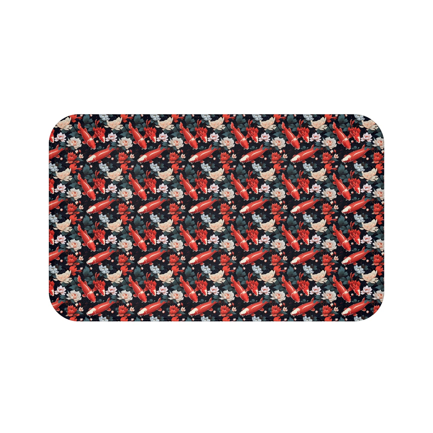 Koi Carp Style Pattern Bath Mat