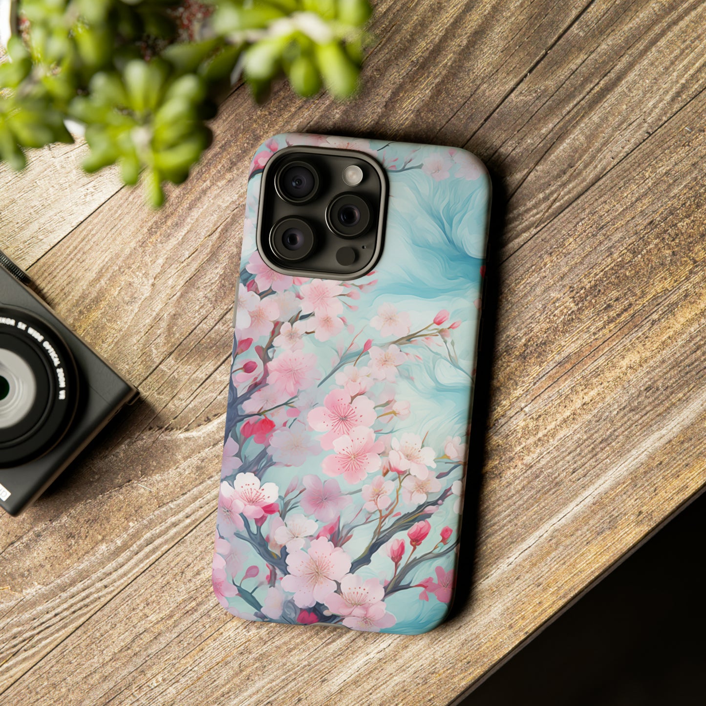 Blooming Spring Floral Style Phone Case / Beautiful Color Case - Tough Cases for iPhone 15, iPhone 14 and iPhone 13