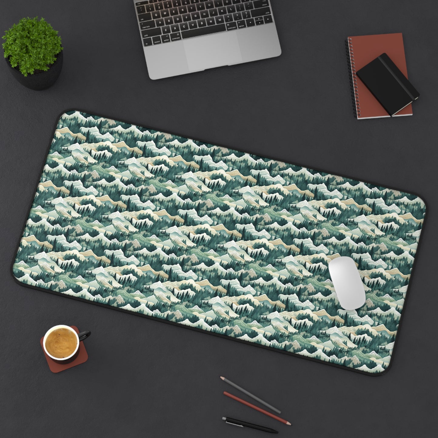 Mountain View Pattern Desk Mat