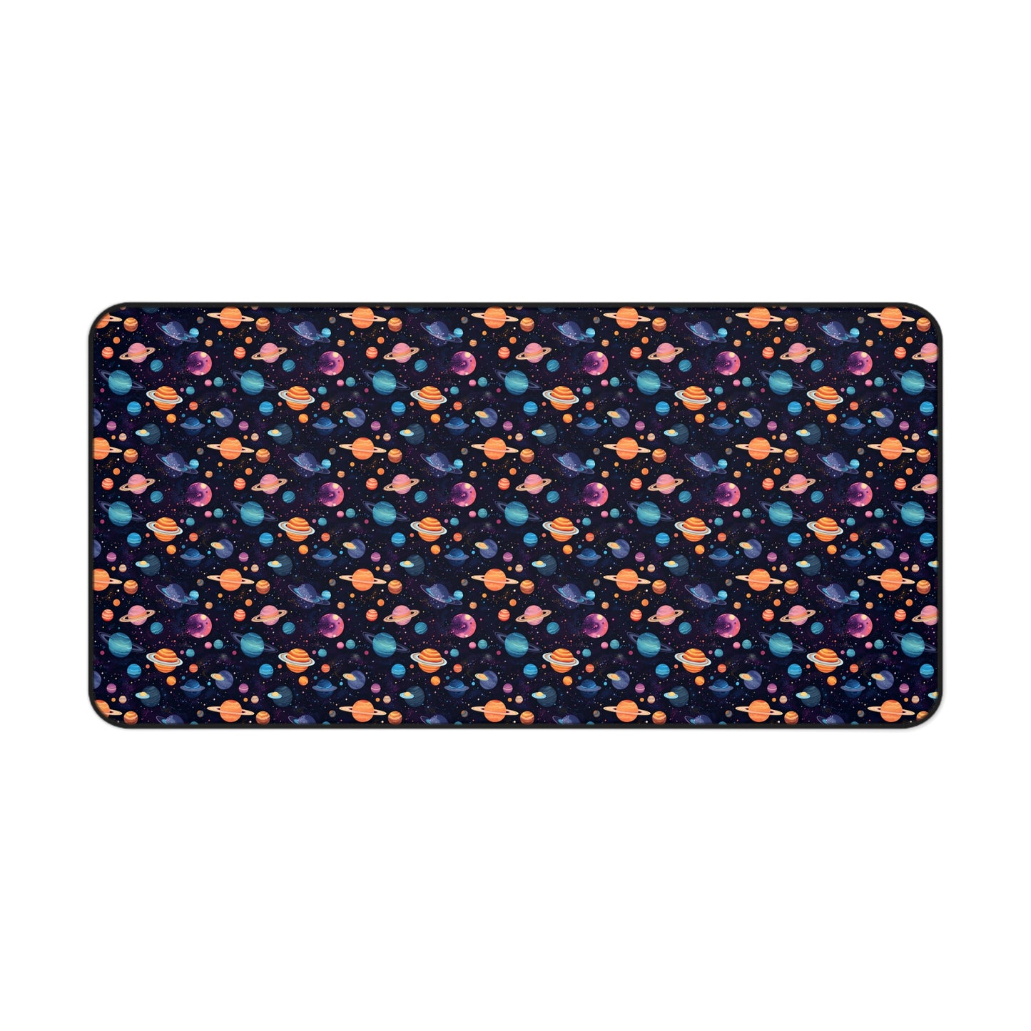 Colorful Planets Pattern Desk Mat