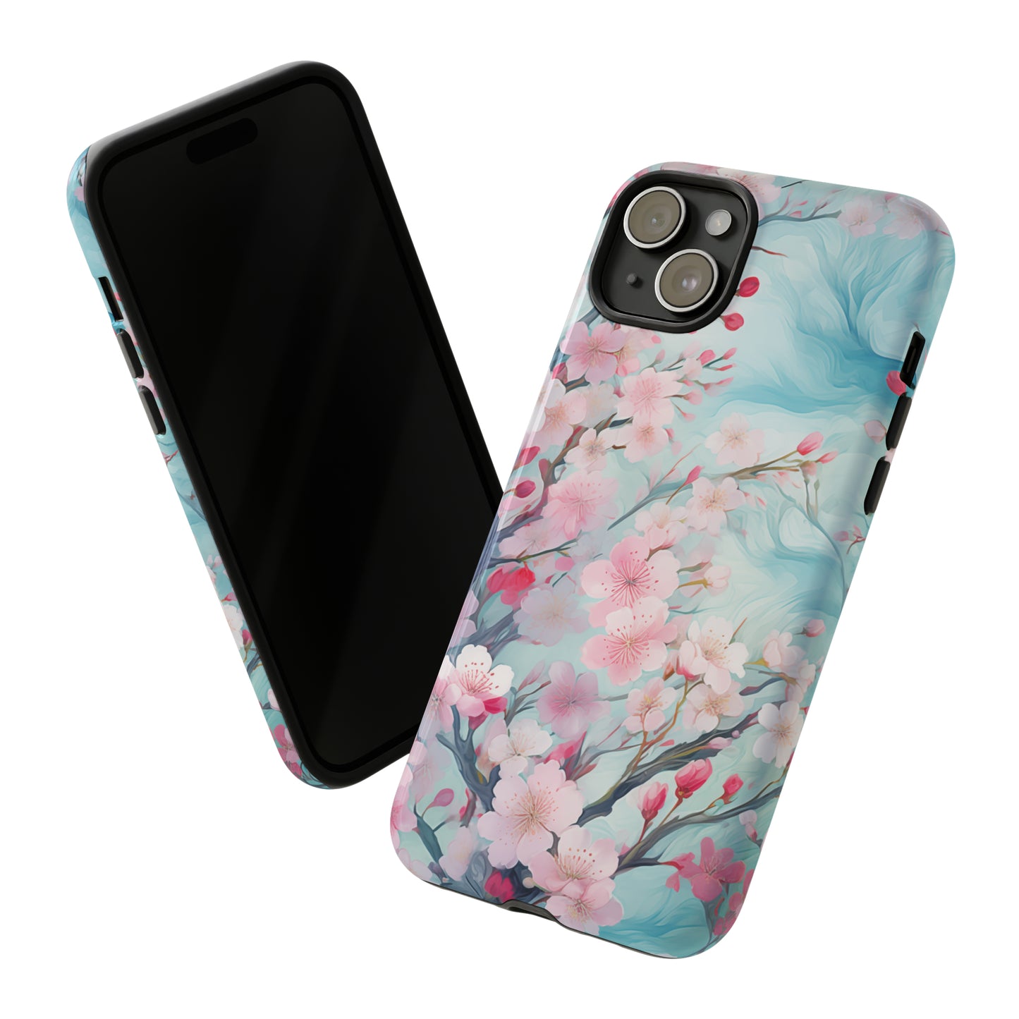 Blooming Spring Floral Style Phone Case / Beautiful Color Case - Tough Cases for iPhone 15, iPhone 14 and iPhone 13