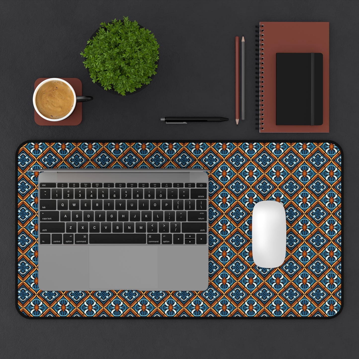 Colorful Mosaic Pattern Desk Mat