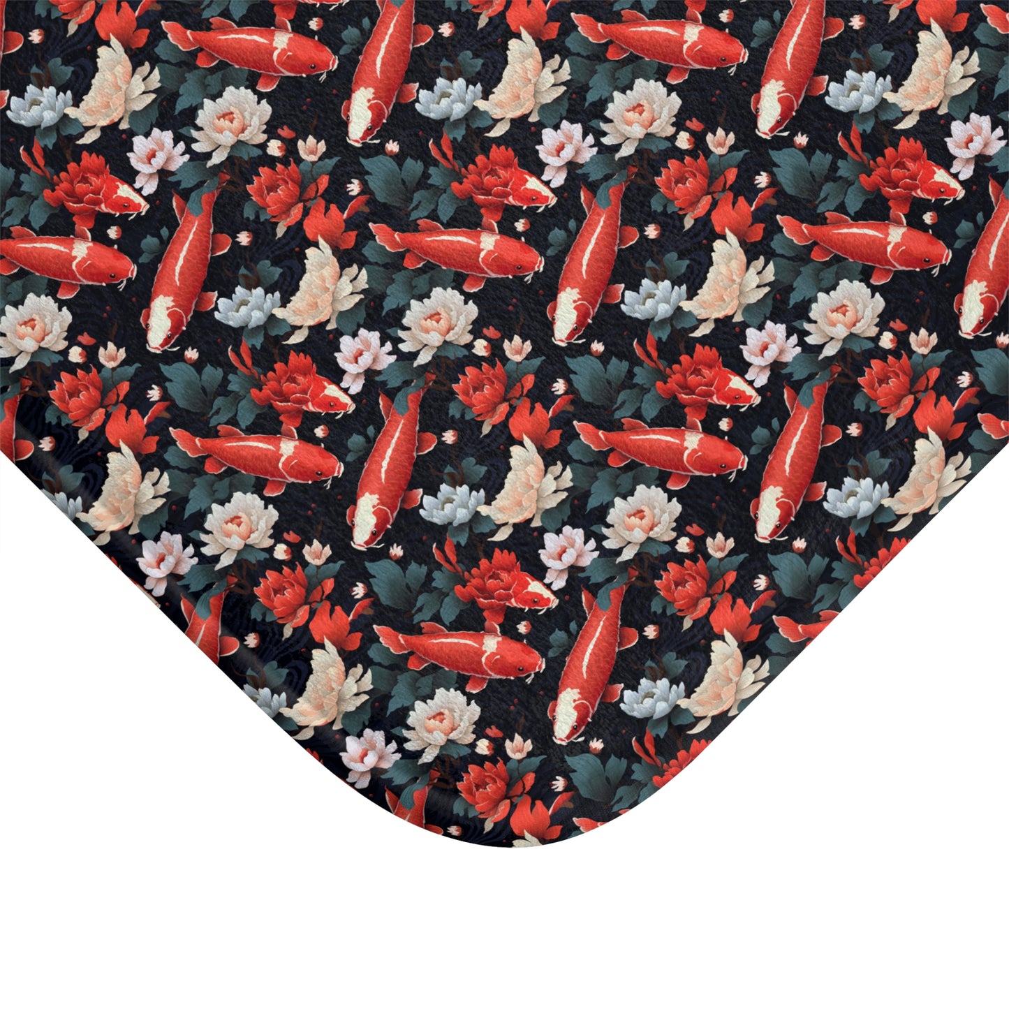 Koi Carp Style Pattern Bath Mat