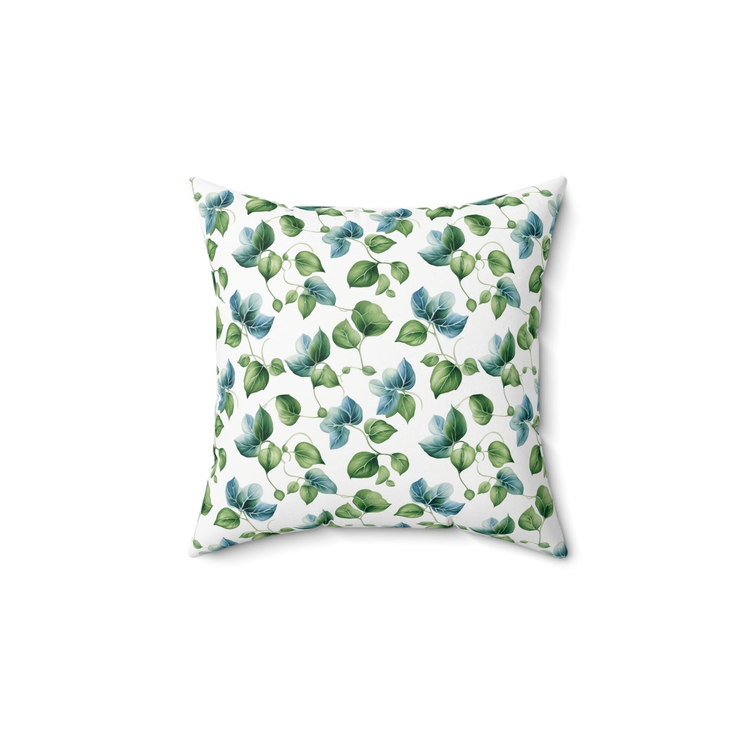 Gardening Lovers Collection - English Ivy (Hedera helix) Herbal Garden Plants Pattern - Spun Polyester Square Pillow - Perfect Gift