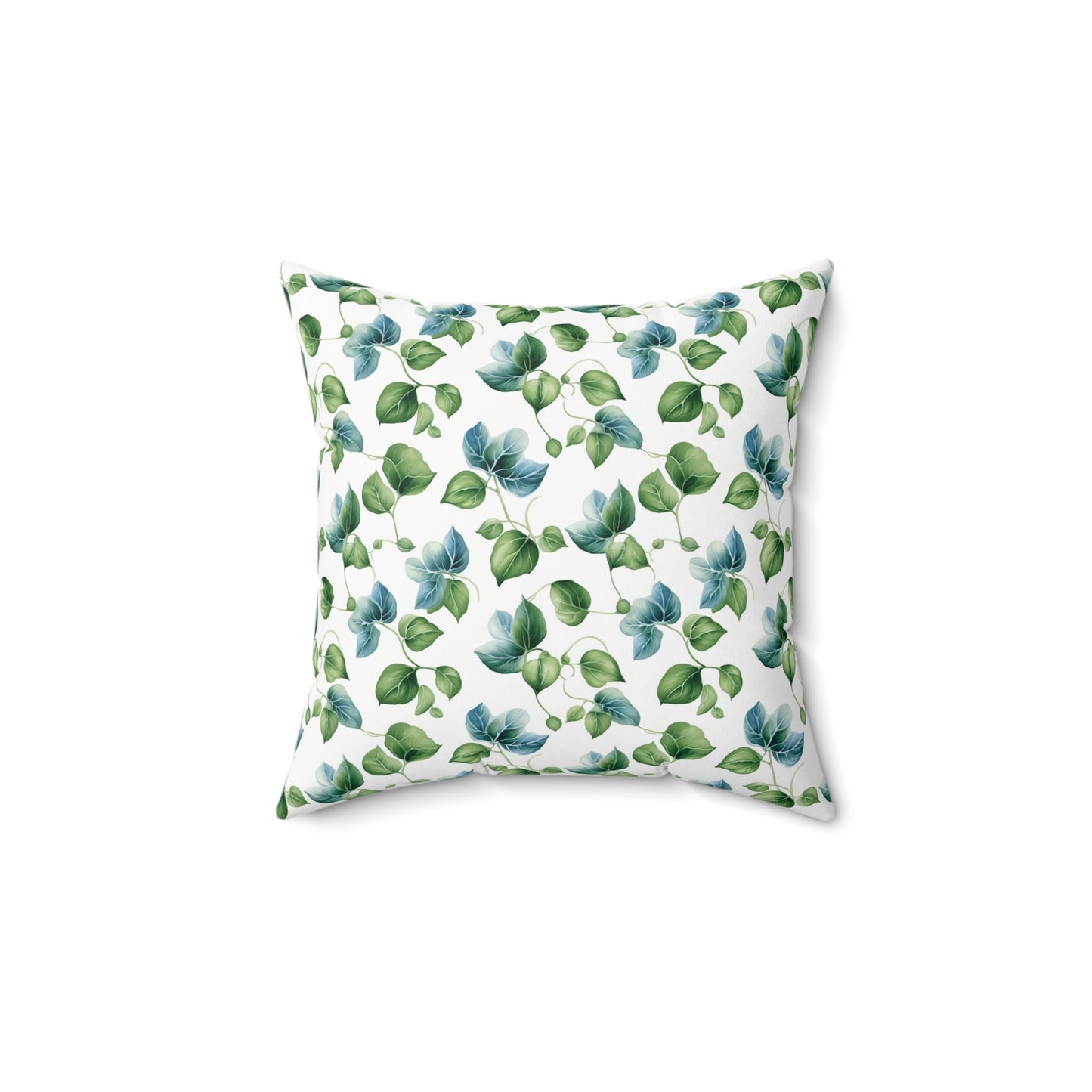 Gardening Lovers Collection - English Ivy (Hedera helix) Herbal Garden Plants Pattern - Spun Polyester Square Pillow - Perfect Gift