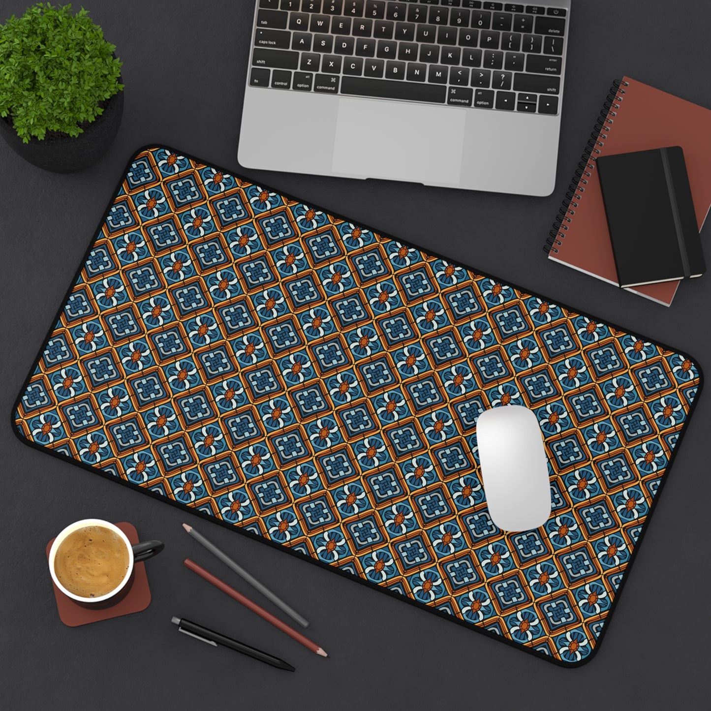 Colorful Mosaic Pattern Desk Mat