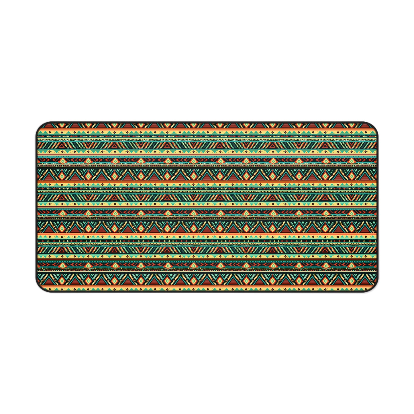 Ancient Aztec Pattern Desk Mat